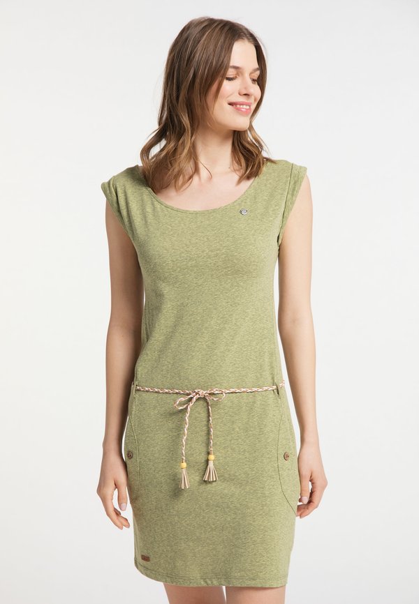 Jerseykleid - olive