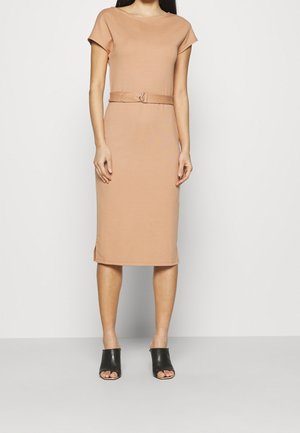 Jerseykleid - camel