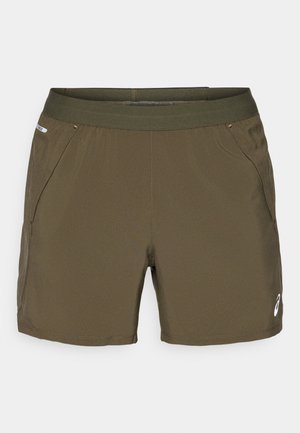 ASICS ROAD SHORT - Sports shorts - brown stone/mantle green