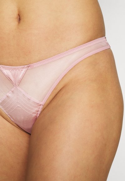 Fleur du Mal TOPSTITCH THONG - Tanga - rose pink
