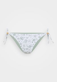 TREND DROP REVERSIBLE SIDE TIE CHEEKY  - Bas de bikini - white/green