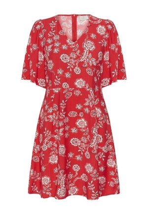 Kaffe, KAAMINA - Vestito casual - poppy red chalk flower