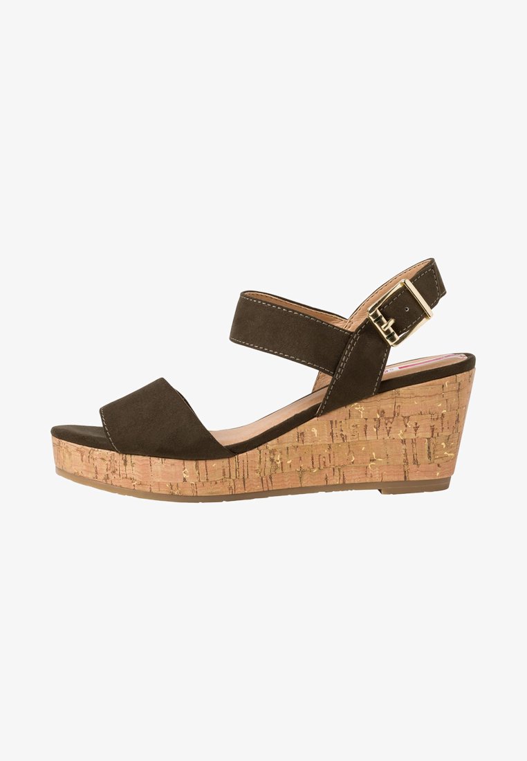 s.Oliver Platform sandals - khaki