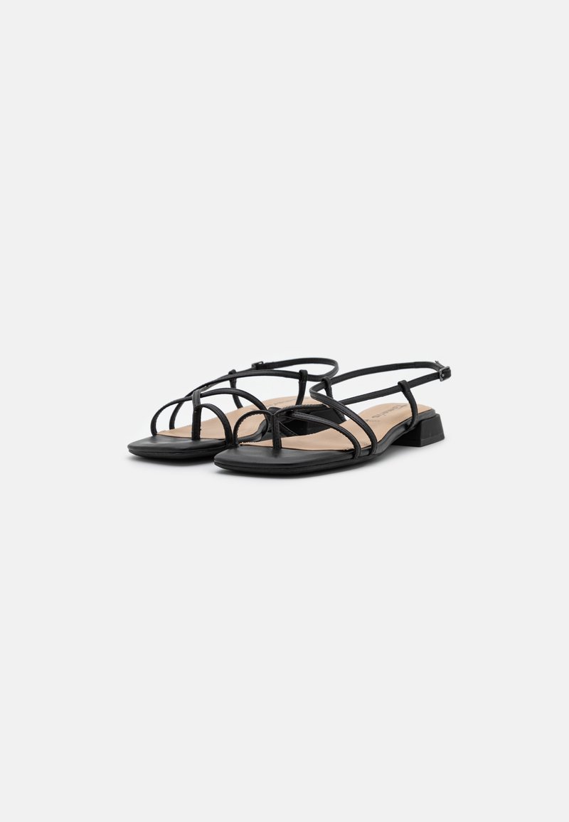 Damen Riemchensandalen | Tamaris Zehentrenner black matt/schwarz - CB92115 Damen Riemchensandalen | Tamaris Zehentrenner black matt/schwarz - CB92115