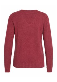 VILA Strickpullover - red