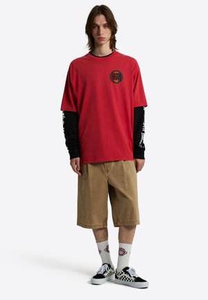 Vans, BLOTCHED CIRCLE. - T-shirt con stampa - dark red