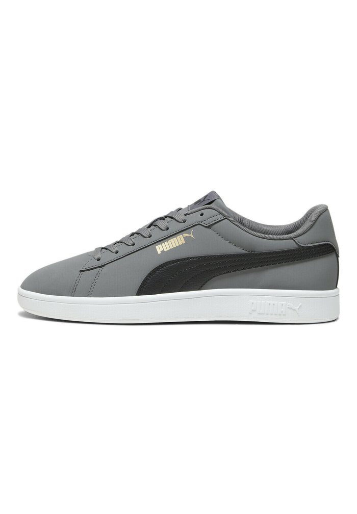 PUMA SMASH BUCK - Trainers - cool dark gray- black- gold- white