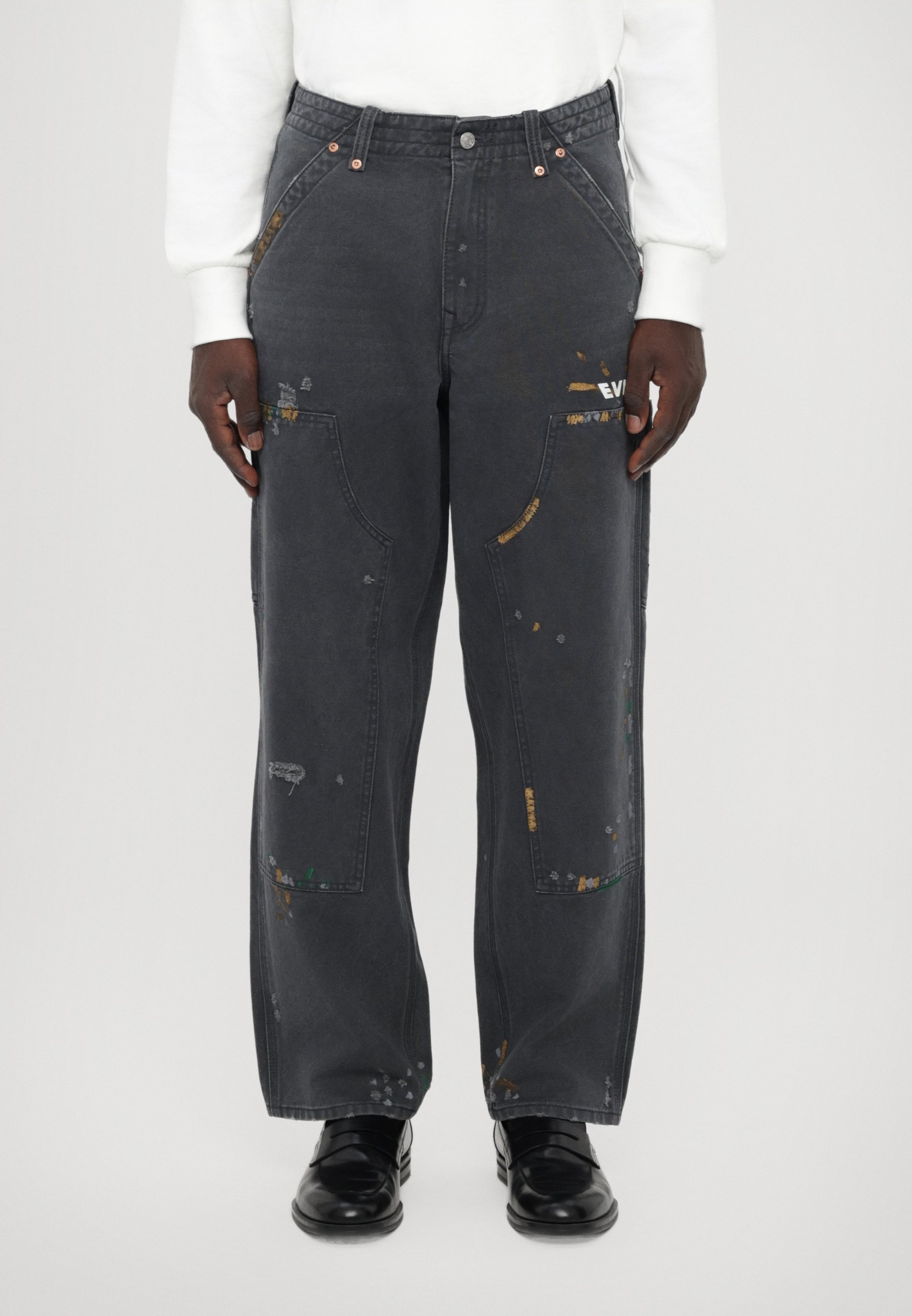 EVISU 韓国物120-130 Evisu SEAGULL PRINT PANTS - Relaxed fit jeans - grey - Zalando.co.uk