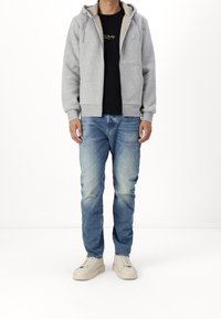 Jack & Jones Felpa con cappuccio - mottled light grey