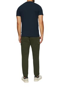 s.Oliver MIT FRONT - T-shirt print - navy