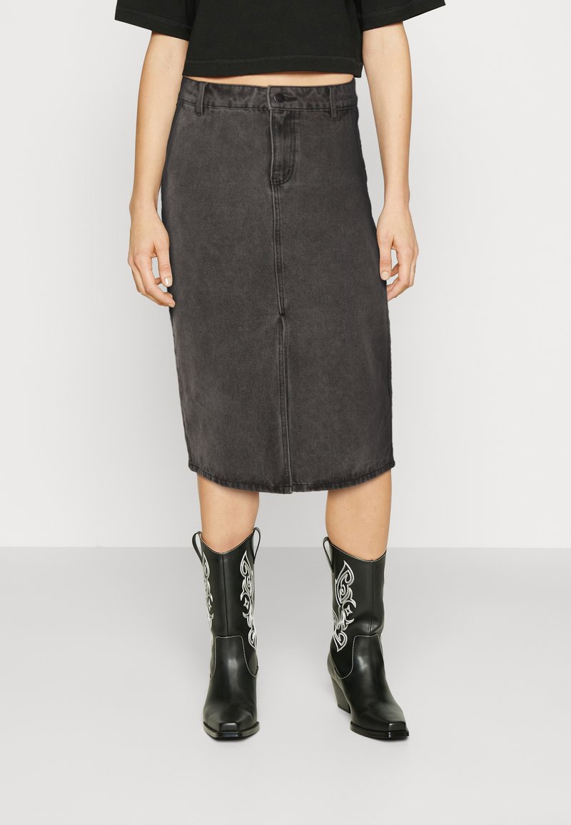 VILA - VIELLETTE HW LONG SKIRT - NOOS - 14084182 - Black VILA - VIELLETTE HW LONG SKIRT - NOOS - 14084182 - Black