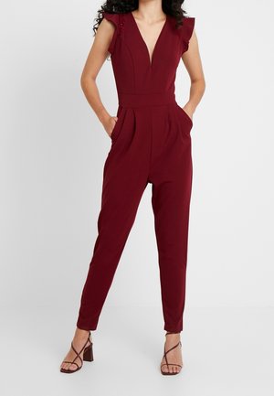 Jumpsuit - dark red