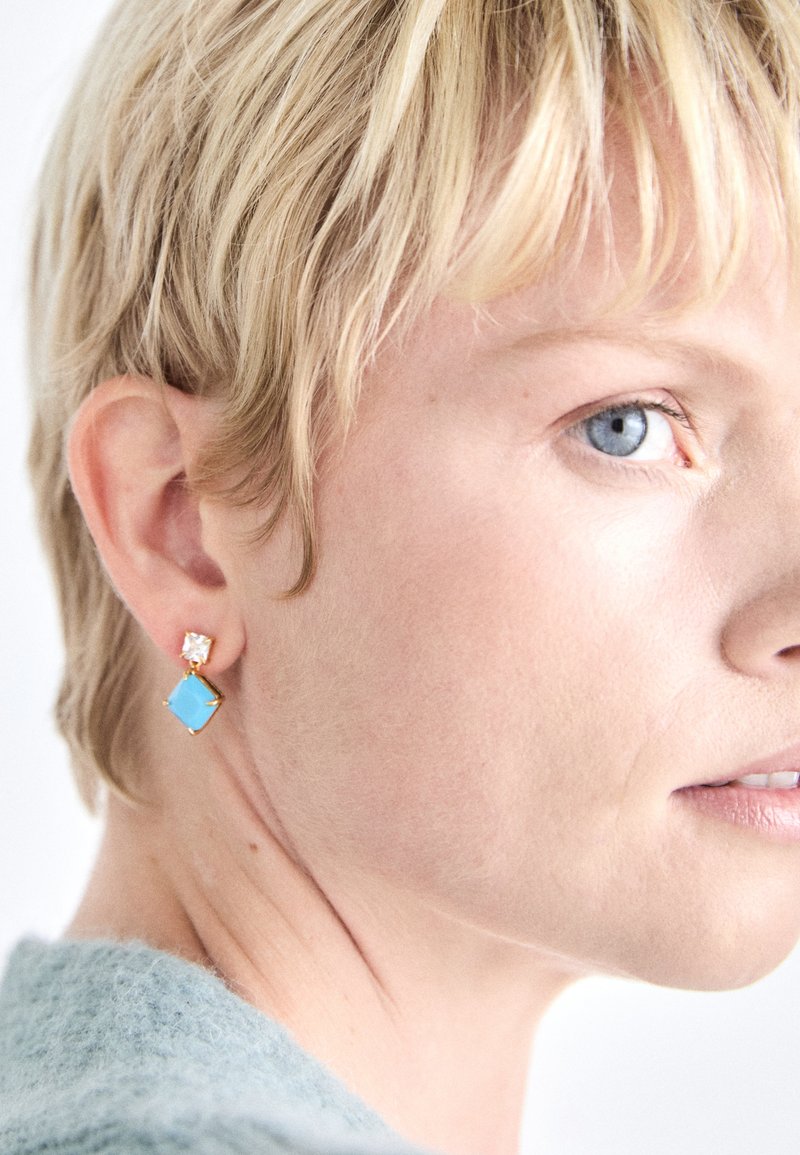 kate spade new york SHOWTIME DROP EARRINGS - Náušnice - turquoise