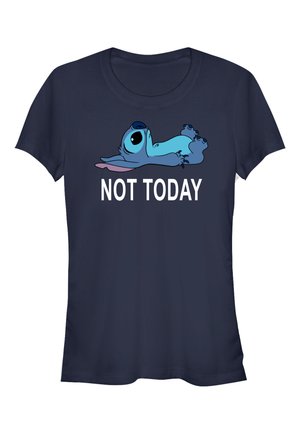 DISNEY LILO & STITCH NOT TODAY - T-shirt med print - navy blue