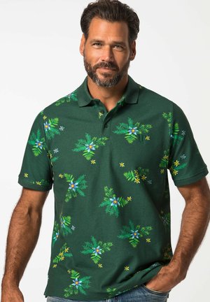 SHORT SLEEVE FLORAL PATTERN - Poloshirt - bottle green