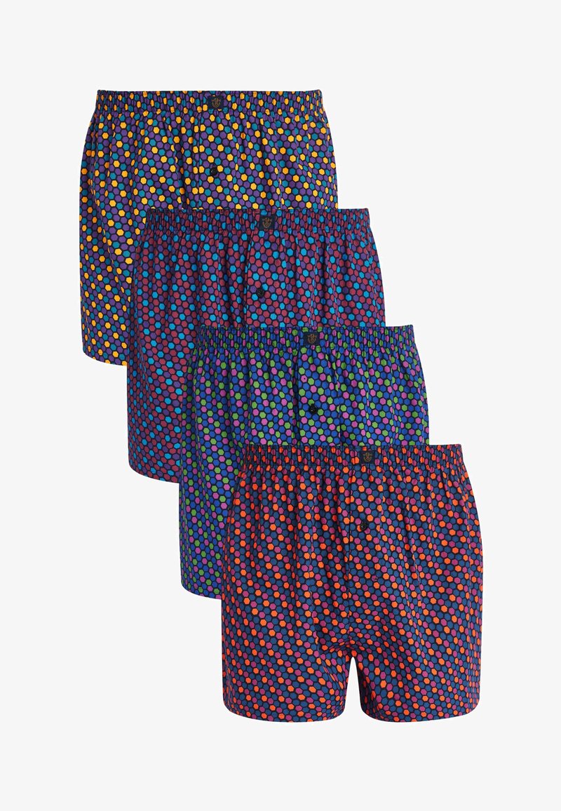 Next PATTERN PURE 4 PACK - Bokseršorti - navy burgundy geo