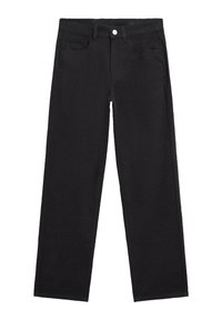 MID-WAIST STRAIGHT-LEG - Tygbyxor - dark blue