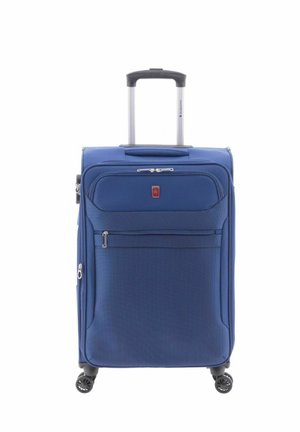 MIT DEHNFALTE - Valise à roulettes - blue