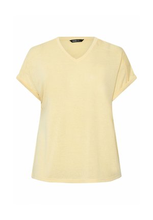 Yours Clothing, PLUS SIZE BASIC T-SHIRTS - T-shirt basique - lemon