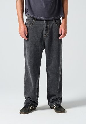 WORLD SERIES PANT - Vaqueros holgados - black