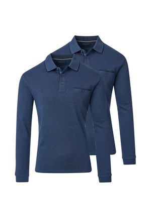 2ER PACK  - Poloshirt - blau