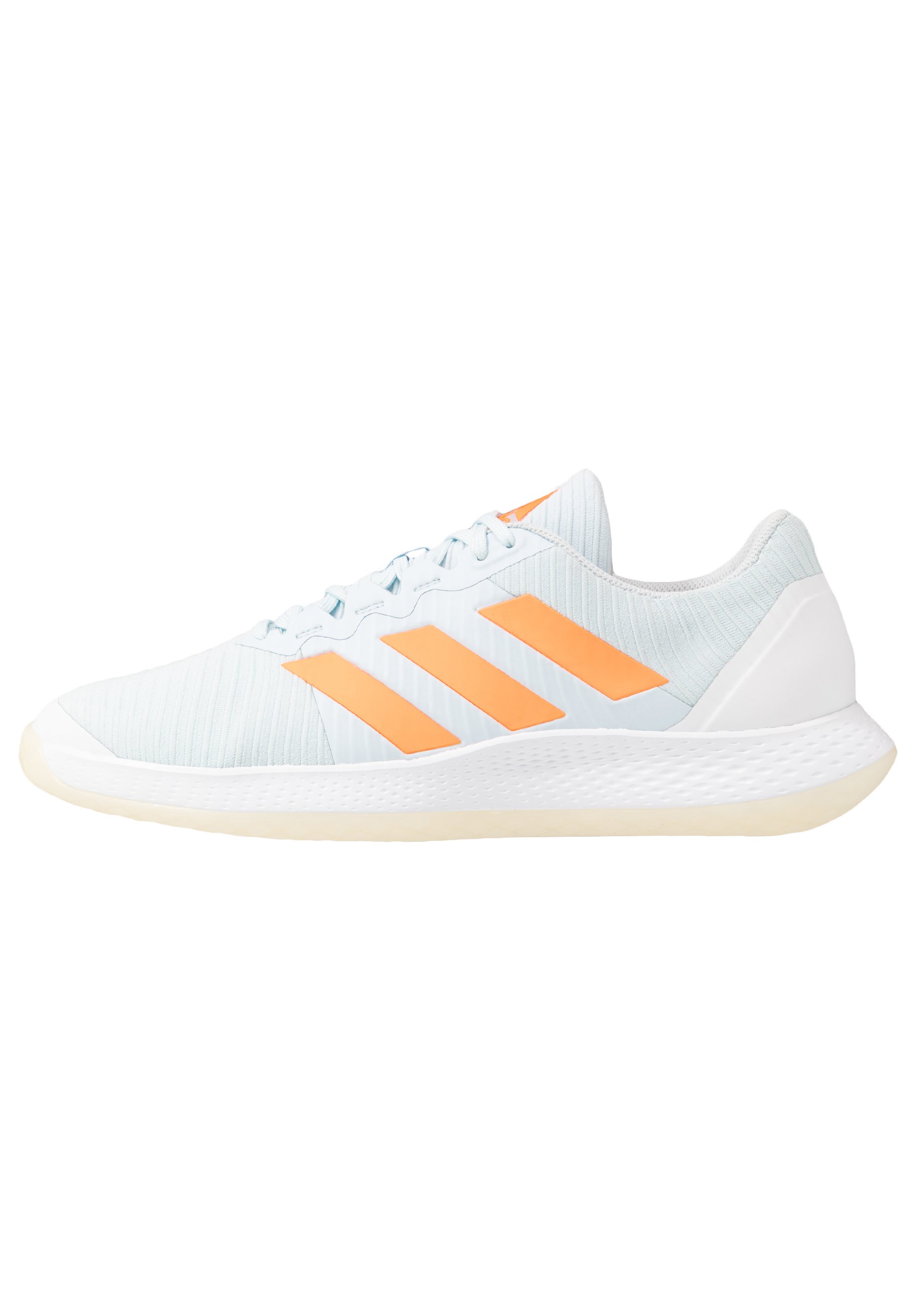 adidas Performance FORCEBOUNCE - Scarpe da pallavolo - sky tint/signal  orange/footwear white/celeste - Zalando.it