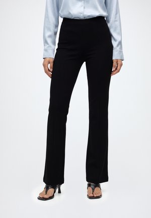 ONLY, ONLPAIGE CUT FLARED PANT - Bukser - black