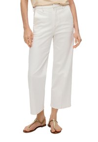 s.Oliver BLACK LABEL SURI REGULAR FIT WIDE LEG  - Flared Jeans - ecru