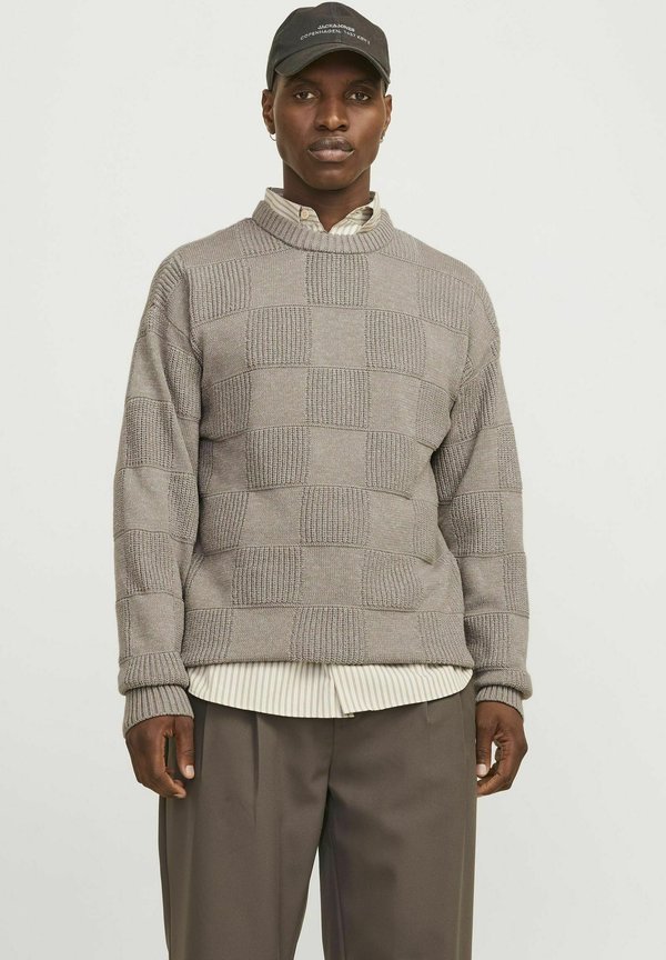 Strickpullover - greige