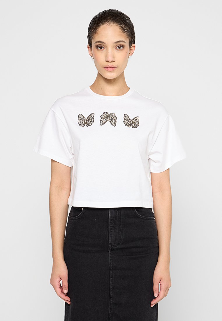 Maje T-shirt print wit