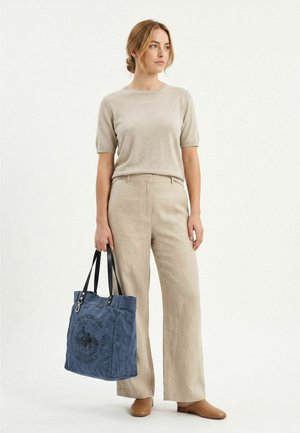 Campomaggi, CAMPOMAGGI - Shopping Bag - naturlae-tblu-st nera
