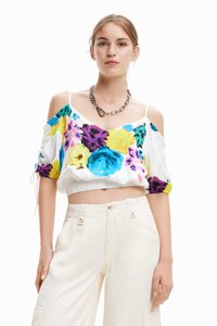 Desigual - BLUS BERNADETTE - Top - white Miniaturna slika 1