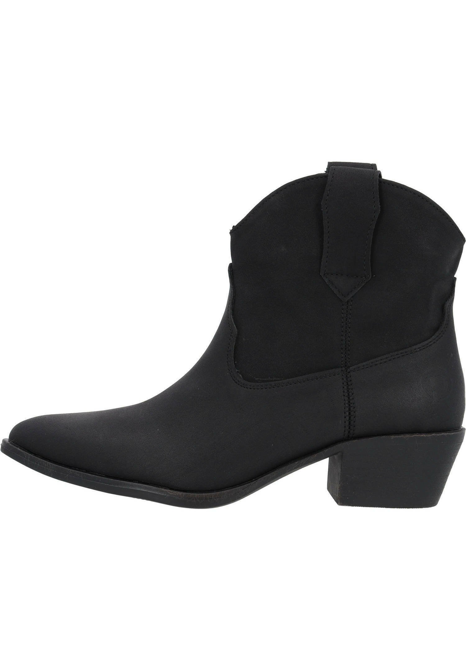 Palado Damen-Stiefeletten Mirya – Elegante Cowboystiefel Mit Absatz, Bequeme Winterboots In Schwarz (Gr. 36)