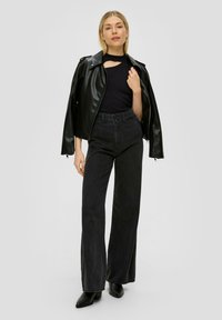 s.Oliver T-Shirt print - schwarz