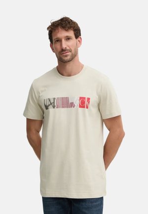 Calvin Klein Jeans CITY BLOCK TEE - Camiseta estampada - pelican