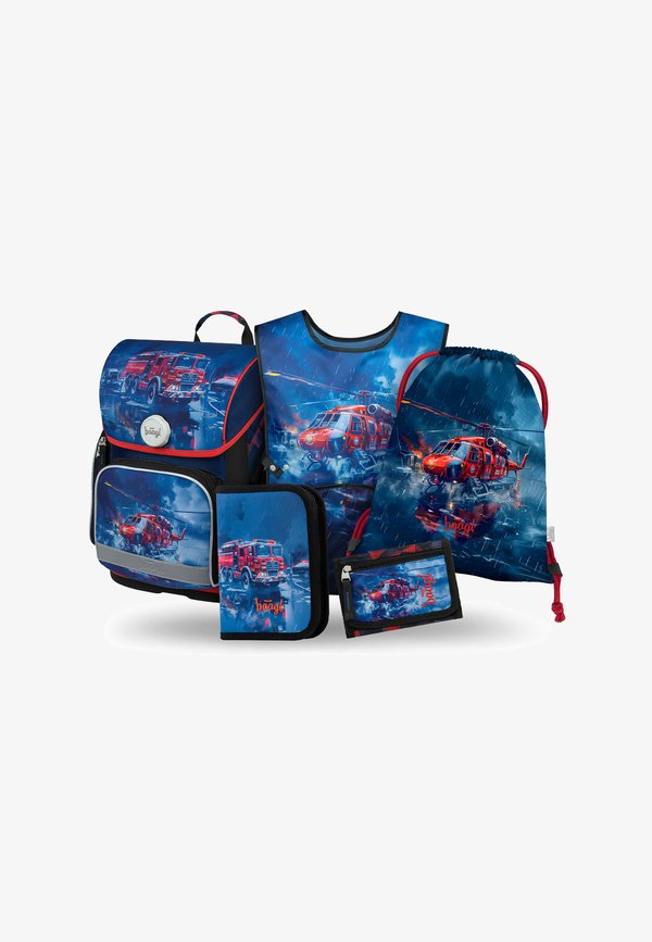 ERGO LEBENSRETTER SET  – Schulranzen Set – blau