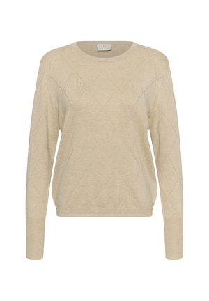 Kaffe, KALIZZA ARGYLE PULLOVER LS - Pullover - feather gray melange