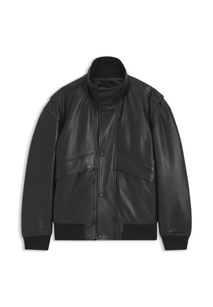 BOSS, JOLIGHTS - Veste en cuir - black