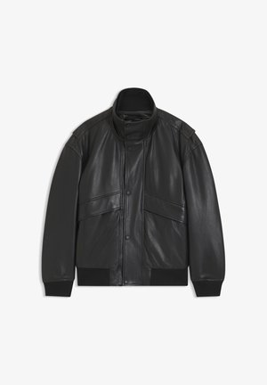 BOSS, JOLIGHTS - Veste en cuir - black