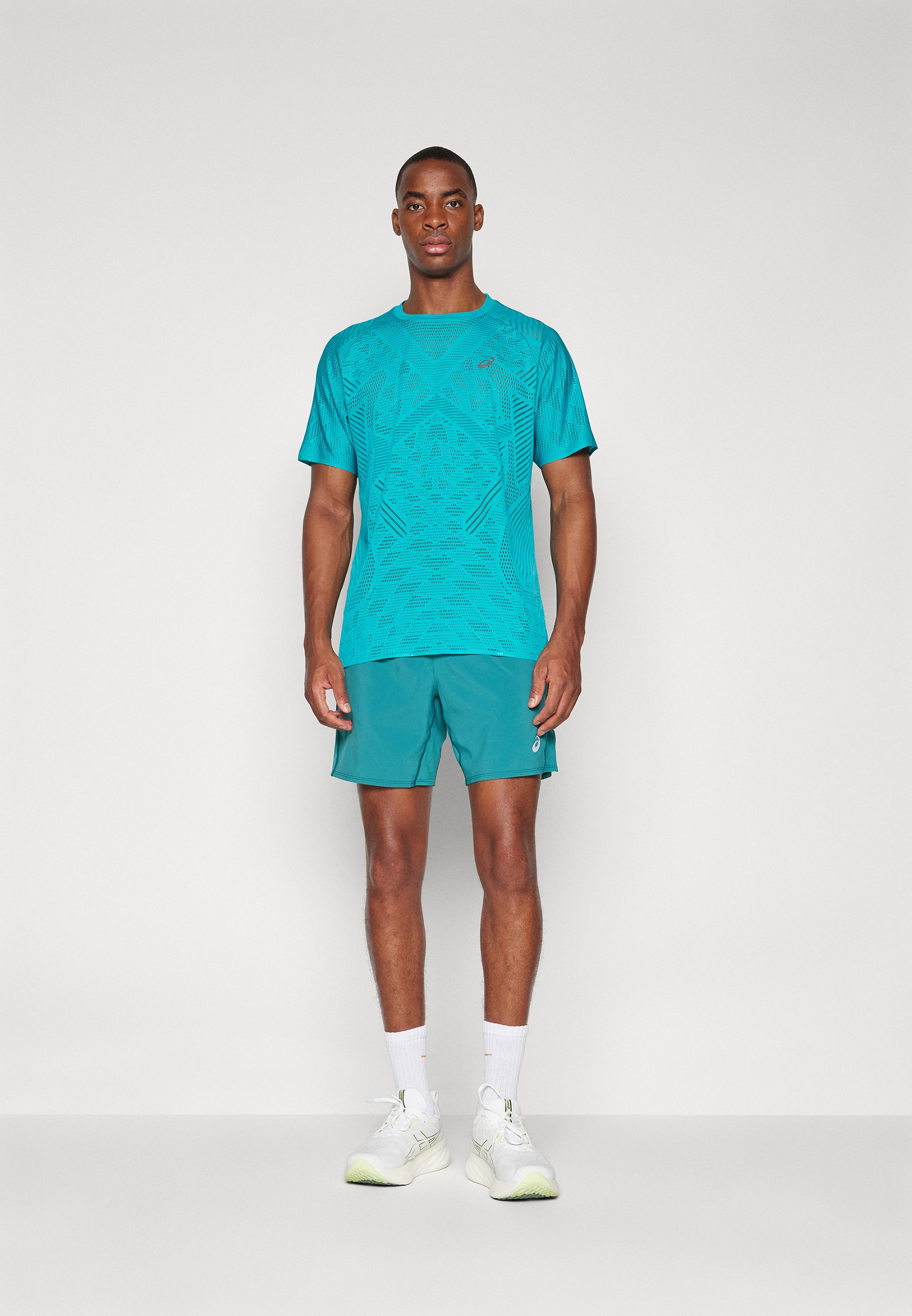 ASICS METARUN - Sports T-shirt - wave teal/mottled teal