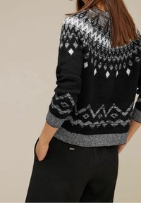 Street One Stickad tröja - black