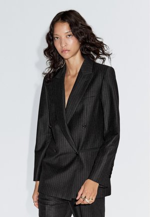 PINSTRIPED - Blazer - grey