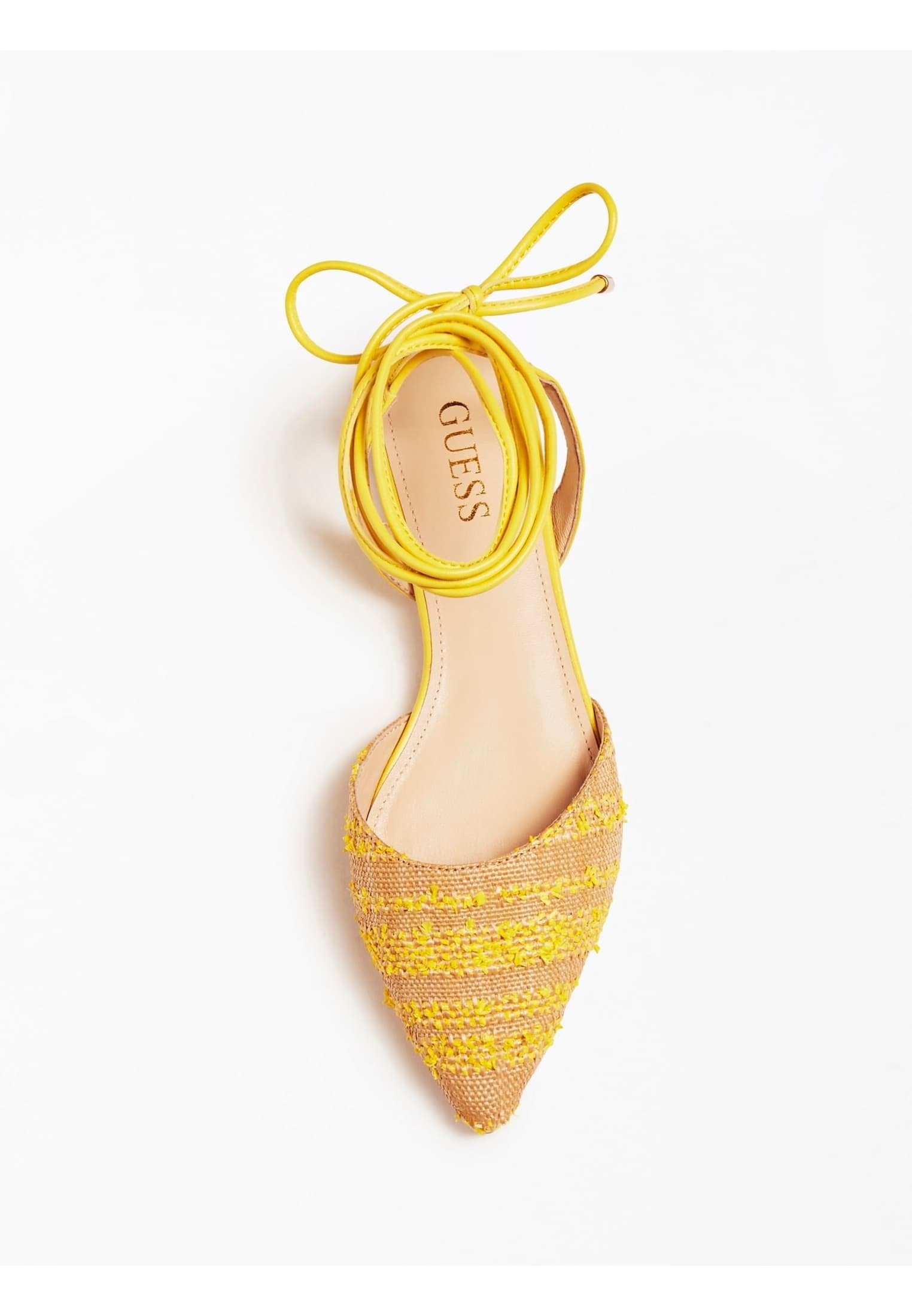 yellow guess sandals
