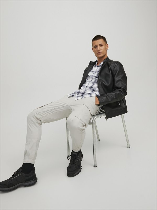 JPSTPAUL FLAKE - Cargo trousers - moonbeam3