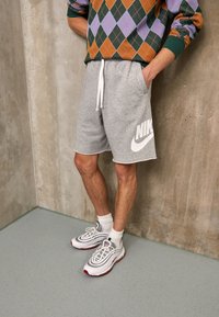 Nike Sportswear - M CLUB ALUMNI HBR FT  - Tracksuit bottoms - dark grey heather/white Thumbnail Image 1