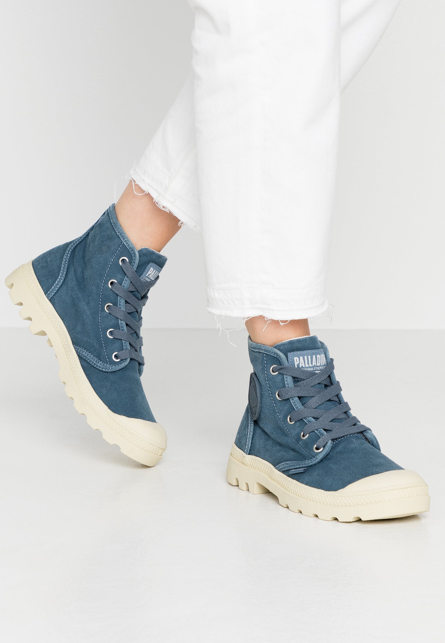 Palladium PAMPA - Veterboots - blue denim/Blauw denim/bluedenim - Zalando.nl
