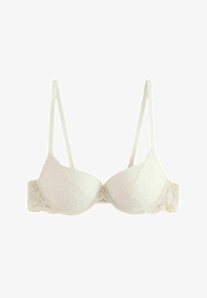 Next, PUSH UP PADDED PLUNGE FIT - A-D WOW TRIPLE BOOST LACE BRA - Push-up BH - cream