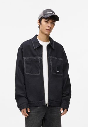 CONTRAST STITCH JACKET - Cowboyjakker - black