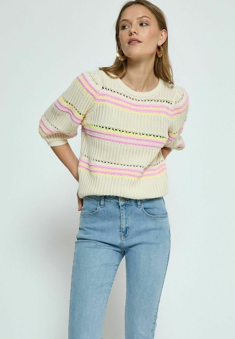 PEPPERCORN CSIGNA - Pulover - s gardenia stripe