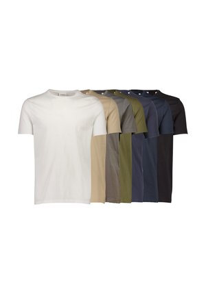 Lindbergh O NECK TEE 7 PACK - T-Shirt basic - multi
